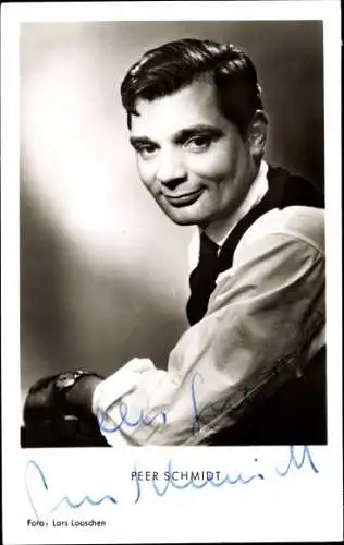 Ak Schauspieler Peer Schmidt, Portrait, Autogramm