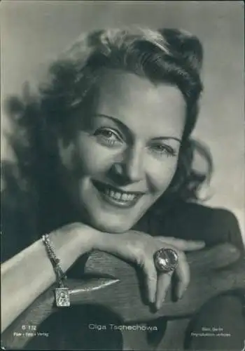 Ak Schauspielerin Olga Tschechowa, Foto Binz G 172, Portrait