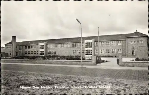 Ak Nieuw Den Helder Nordholland Niederlande, Tarsisius Schule, Nicolaas Schule