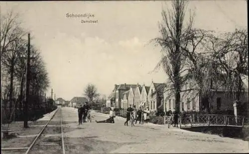 Ak Schoondijke Sluis Zeeland Niederlande, Damstraat