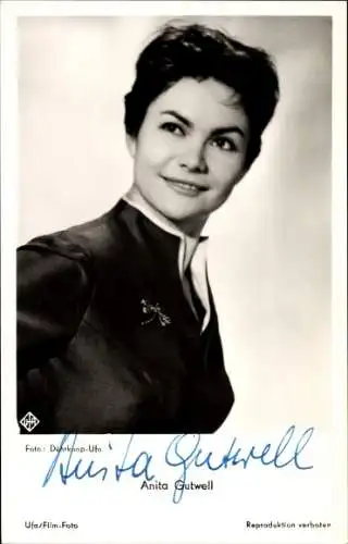Ak Schauspielerin Anita Gutwell, Portrait, Autogramm