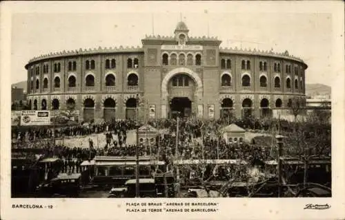 Ak Barcelona Katalonien Spanien, Plaza de Toros Arenas de Barcelona