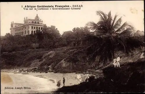 Ak Dakar Senegal, Blick auf die Corniche, Generalgouvernement