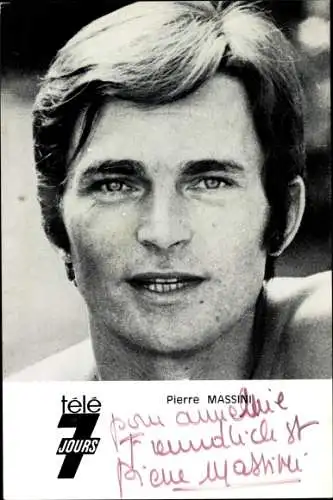 Foto Schauspieler Pierre Massin, Portrait, Autogramm, télé jours