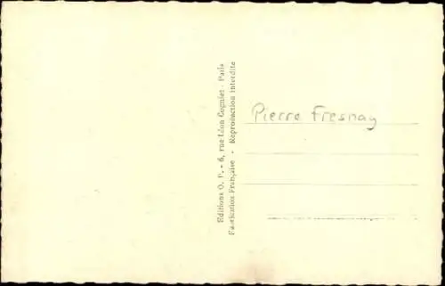 Ak Schauspieler Pierre Fresnay, Portrait, Teddy Piaz, Autogramm