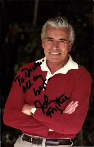 Ak Schauspieler John Forsythe, Portrait, Autogramm
