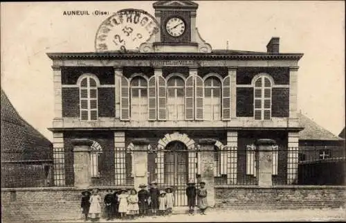 Ak Auneuil Oise, Das Rathaus