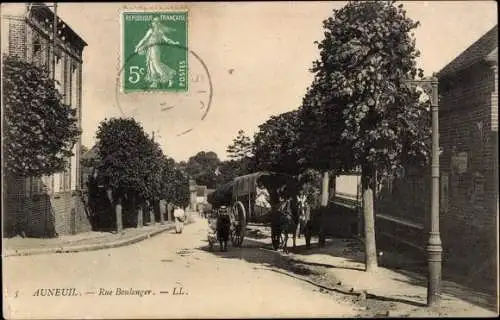 Ak Auneuil Oise, Rue Boulenger