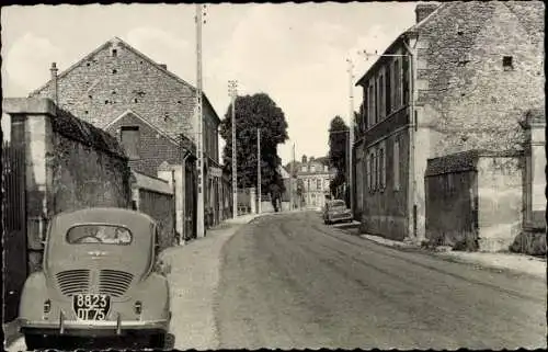 Ak Berthécourt Oise, Rue Marechal Joffre