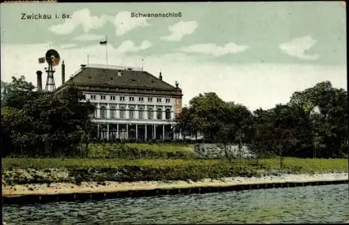 Ak Zwickau in Sachsen, Schwanenschloss