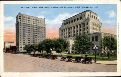Ak Shreveport Louisiana USA, Slattery Building, Caddo Parish Court House