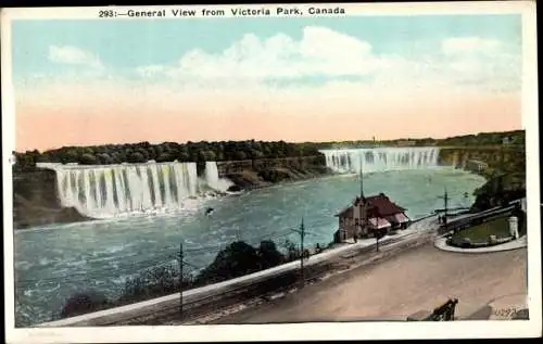Ak Niagara Falls Ontario Kanada, View from Victoria Park