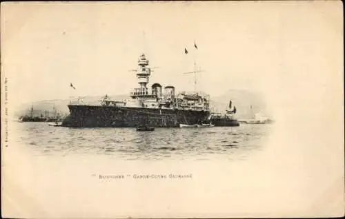 Ak Französisches Kriegsschiff Bouvines, Französische Marine