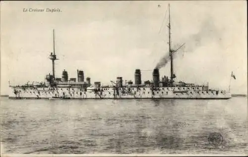 Ak Französisches Kriegsschiff Dupleix, Französische Marine