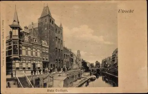 Ak Utrecht Niederlande, Huis Oudaen