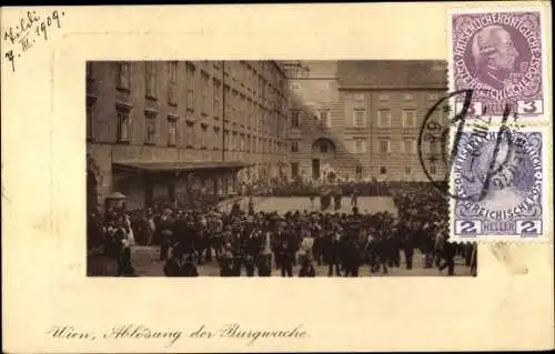 Ak Wien 1 Innere Stadt, Ablösung der Burgwache