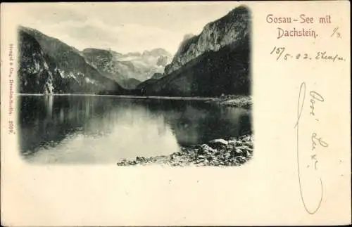 Ak Gosau in Oberösterreich, Dachstein, Gosau-See