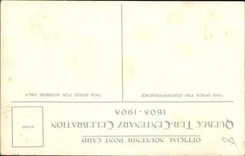 Passepartout Ak Québec Kanada, Fêtes du IIIe centenaire, 1608 à 1908, Champlain