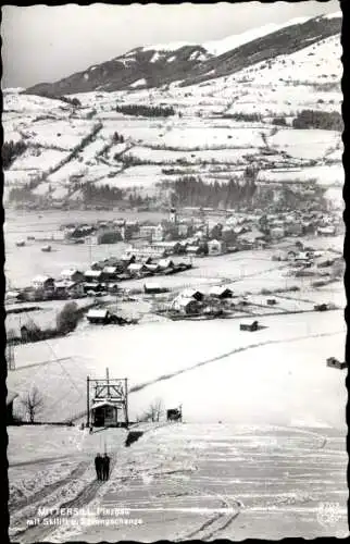 Ak Mittersill in Salzburg, Pinzgau, Skilift, Sprungschanze