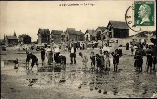 Ak Fort Mahon Plage Somme, der Strand