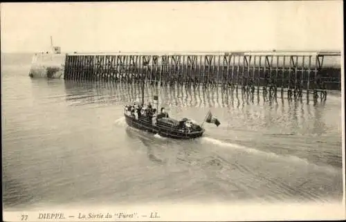 Ak Dieppe Seine Maritime, Der Ausgang des Frettchens