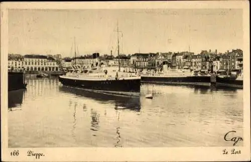 Ak Dieppe Seine Maritime, Hafen