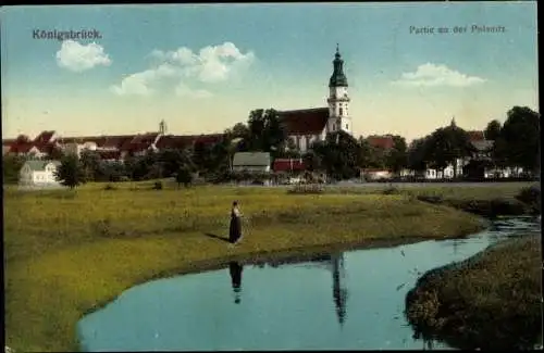 Ak Königsbrück in der Oberlausitz, Pulsnitz, Kirche