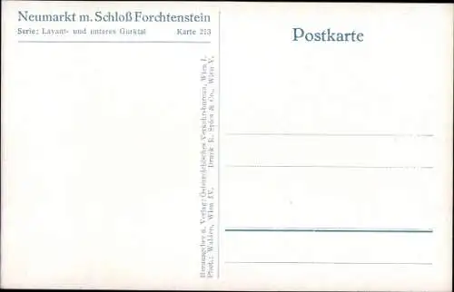 Ak Neumarkt in der Steiermark, Schloss Forchtenstein