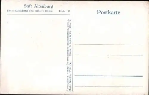 Ak Altenburg in Niederösterreich, Stift Altenburg