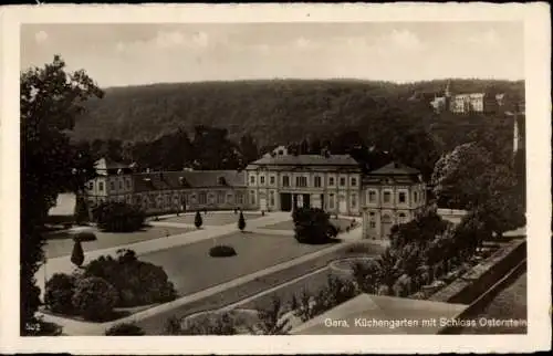 Ak Gera in Thüringen, Küchengarten, Schloss Osterstein