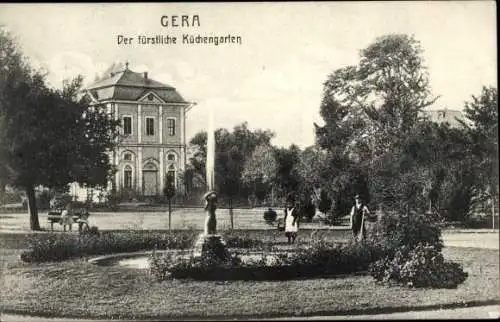 Ak Gera in Thüringen, Fürstlicher Küchengarten