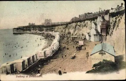Ak Broadstairs Kent England, Baden