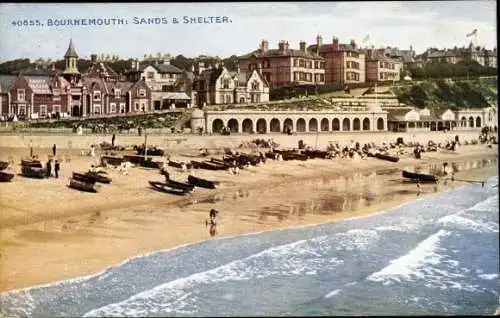 Ak Bournemouth Dorset England, Sands, Tierheim