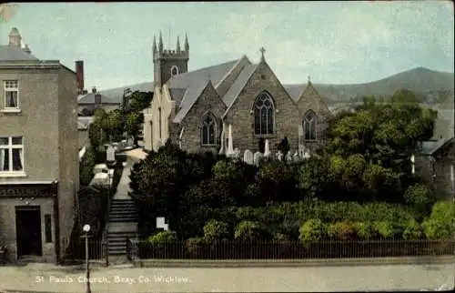 Ak Bray Wicklow Irland, St. Paul's Church