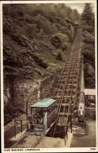 Ak Lynmouth Devon England, Cliff Railway