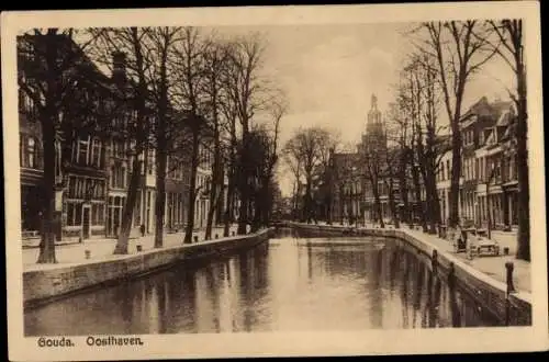 Ak Gouda Südholland Niederlande, Oosthaven