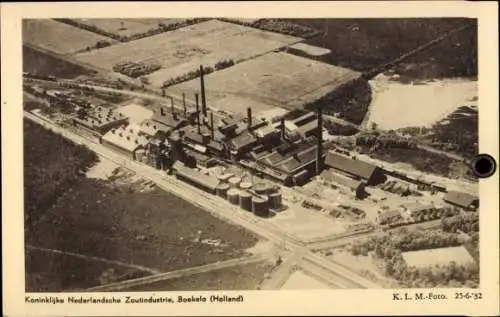 Ak Boekelo Enschede Overijssel Niederlande, Koninklijke Nederlandse Zoutindustrie, Fliegeraufnahme