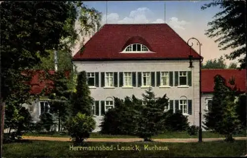 Ak Bad Lausick in Sachsen, Kurhaus Hermannsbad