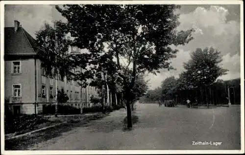 Ak Zeithain in Sachsen, Truppenübungsplatz, Lager