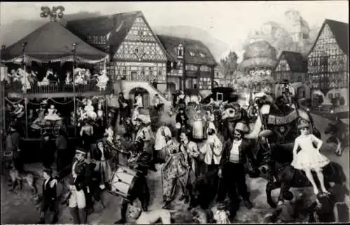 Ak Sonneberg in Thüringen, Deutsches Spielzeugmuseum, Thüringer Kirmes, Weltausstellung Brüssel 1910