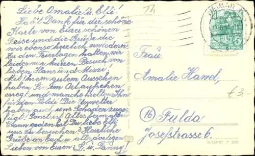 Ak Weimar in Thüringen, Marktplatz, Rathaus