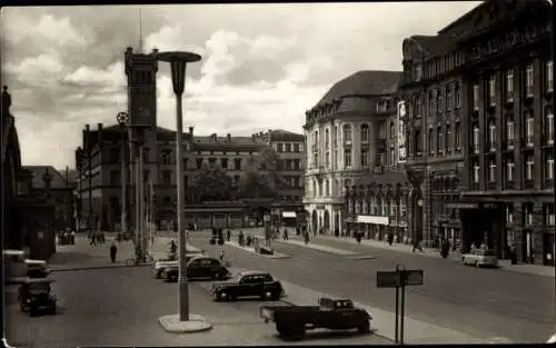 Ak Erfurt in Thüringen, Bahnhofsplatz