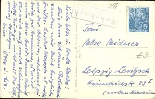 Ak Rohrbach in Thüringen, Unterer Ort