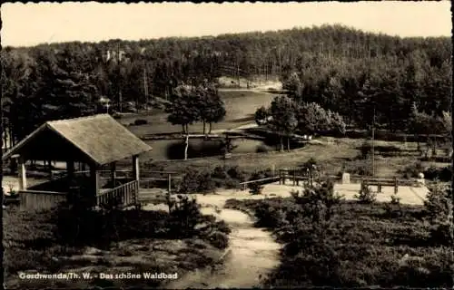 Ak Geschwenda Thüringen, Waldbad