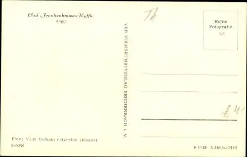 Ak Bad Frankenhausen Kyffhäuser, Thüringer Hof am Anger