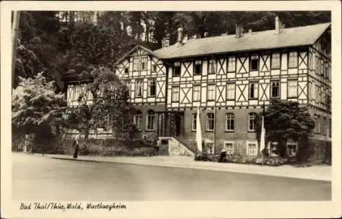 Ak Bad Thal Ruhla in Thüringen, Wartburgheim, Fachwerkhaus