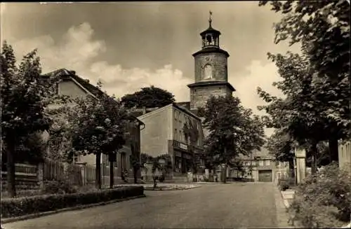 Ak Rastenberg in Thüringen, Ernst Thälmann Platz, Kirche