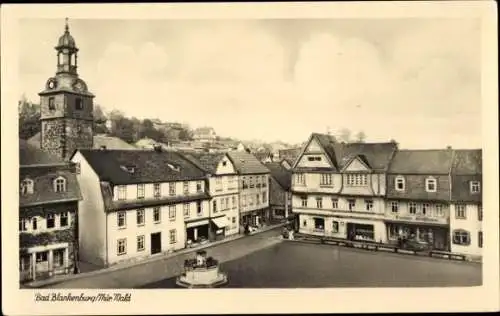 Ak Bad Blankenburg in Thüringen, Markt, Glockenturm