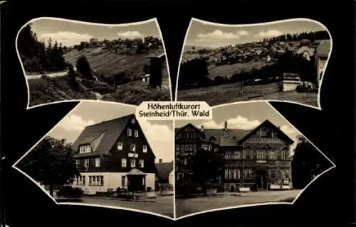 Ak Steinheid Neuhaus am Rennweg Thüringen, Panorama, Teilansichten