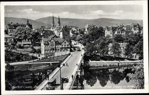 Ak Saalfeld an der Saale Thüringen, Eingang zur Stadt